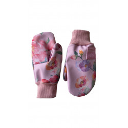 Softshell rukavice KVĚTY